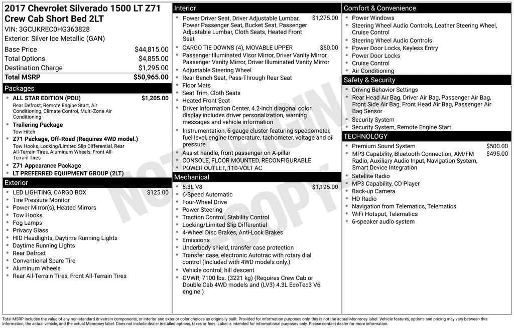chevrolet silverado 1500 2017 3GCUKREC0HG363828 image chevrolet silverado 1500 2017 3GCUKREC0HG363828 image